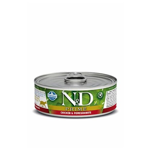 N&d hrana u konzervi za mačke - Prime - Piletina i nar - 80gr Slike