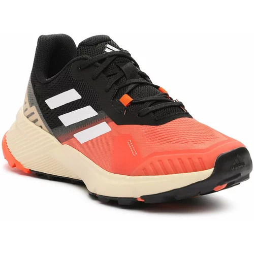 Adidas Tenisice za trčanje 'Soulstride' bež / narančasta / crna / bijela
