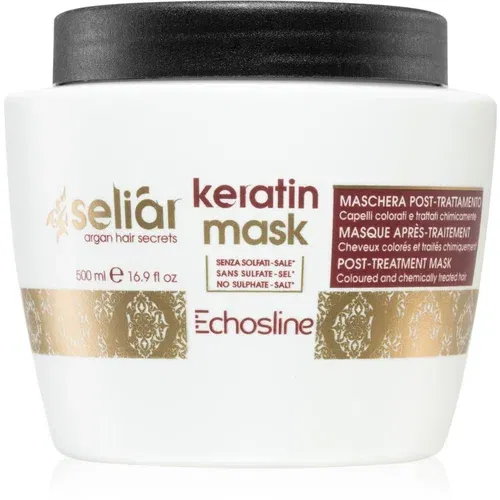 EchosLine Seliár Keratin hranilna in vlažilna maska za lase 500 ml