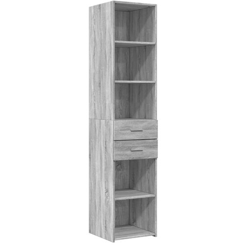 Maison Chic Visoka omara - Komoda - Predalnik siva sonoma 40x42,5x185 cm inženirski les, (21721973) Slike