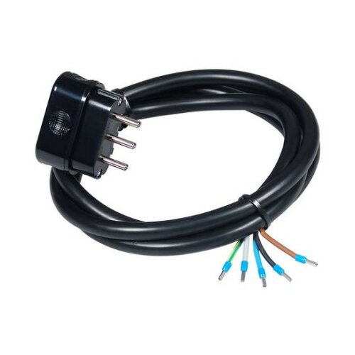 COMMEL ZAGREB D.O.O. Prikljucni kabl trofazni 16A 400V 10000W crni 2m H05RR-F 5G2,5 Cene