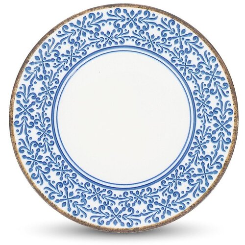 BonBistro Bijeli/plavi porculanski tanjur &amp;oslash; 27 cm Azul &amp;ndash; Slike
