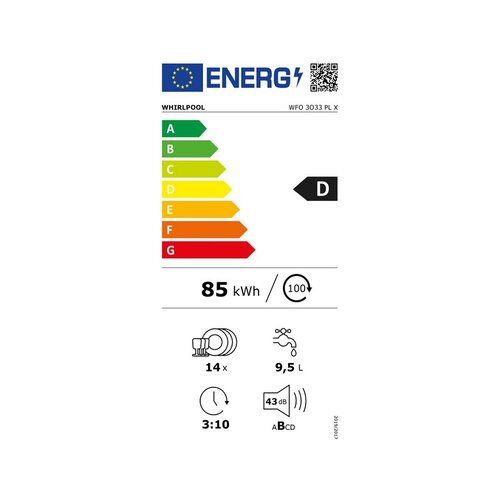 Whirlpool wfo 3O33 pl x ma&amp;scaron;ina za pranje sudova Slike