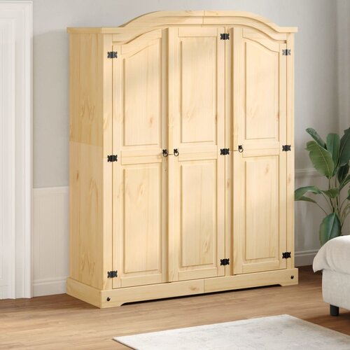 VidaXL Ormar Corona 151,5 x 52 x 186 cm od masivne borovine Slike