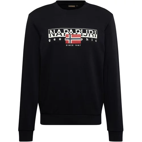 Napapijri Sweater majica 'AYLMER' tamno plava / karmin crvena / crna / bijela