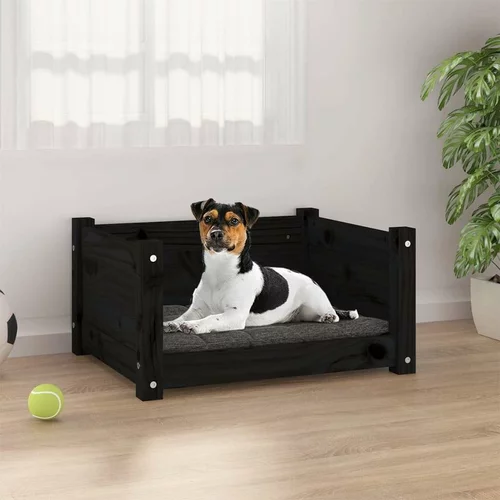  krevet za pse crna 55 5 x 45 5 x 28 cm od masivne borovine
