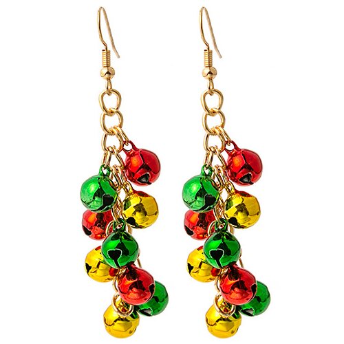 INF Božični uhani Jingle Bell 1 par MultiColor, (21237847) Slike