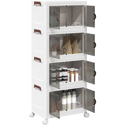  Složiva kutija za pohranu kotačima 4nivoa 28 L 48x29,5x112,5 cm Cijene