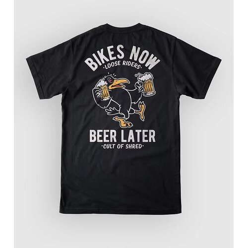 Loose Riders Drinky Crow Tech Tee black Cene