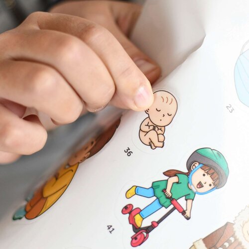 Poppik Edukativni poster s nalepnicama Otkrića Ljudsko telo 4+ Slike