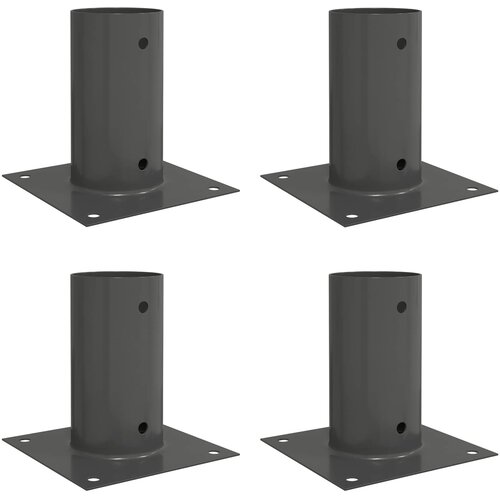  Okrugli sidri&amp;scaron;te u zemlji 4 pcs Antracit 15 x 15 x 15 cm Metal Slike