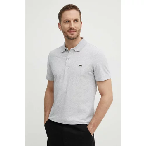 Lacoste Polo majica za muškarce, boja: siva, bez uzorka