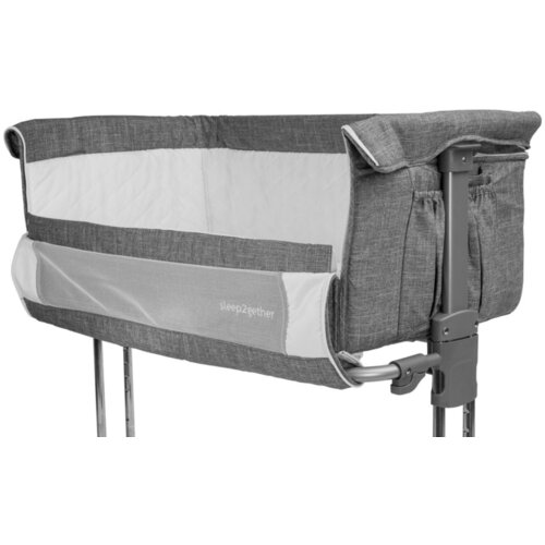 CARETERO obposteljna posteljica Sleep2gether &amp;ndash; siva Slike