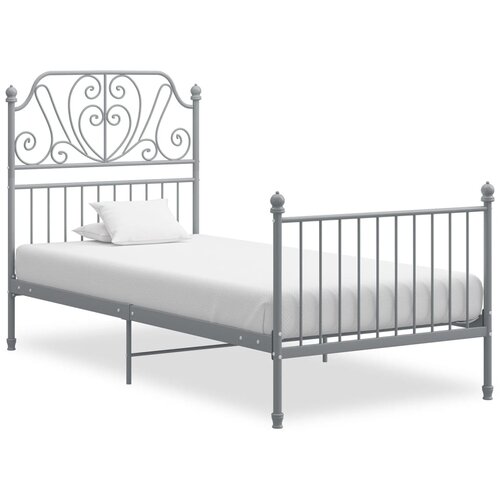  Okvir za krevet sivi metalni 90 x 200 cm Slike
