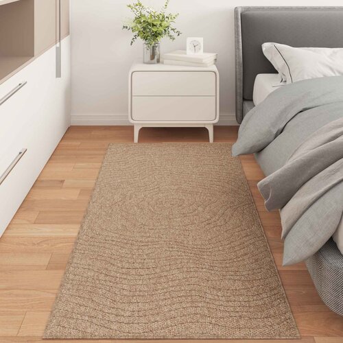  Tepisi za područja Moir&eacute; AGIRA Prirodna 150 x 80 cm Poliester Cijene