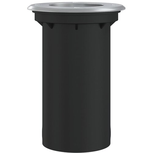  Vanjska podna svjetiljka okrugla crna 10,5x10,5 cm aluminijska Slike