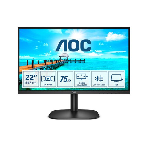 AOC 22B2H 21.5" , 1920 x 1080, 6.5ms, 65Hz, VA monitor Cene