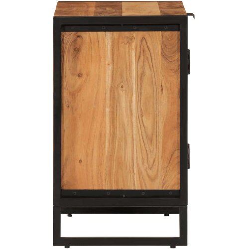 VidaXL kupaonski ormarić 55x35x60 cm masivno drvo bagrema i željezo Slike