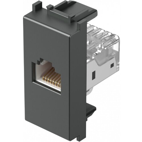 TEM Vtičnica CAT5e KS RJ45 8/8 1M (vgradna, antracit) Cene