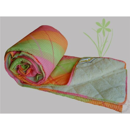 Stefan prekrivač krep-veštačko krzno roze, zelena, narandžasta Slike
