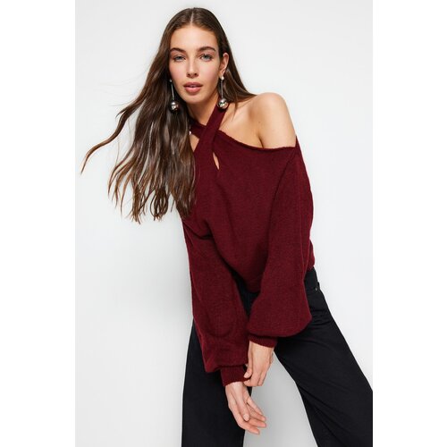 Trendyol Sweater - Burgundy - Regular fit Cijene