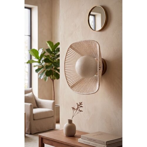 Opviq zidna lampa Arenia, 1 &amp;times; E27, ekru Slike