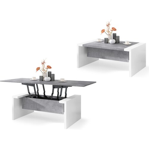 Wauhouse modularni sto space beton/bela Cene