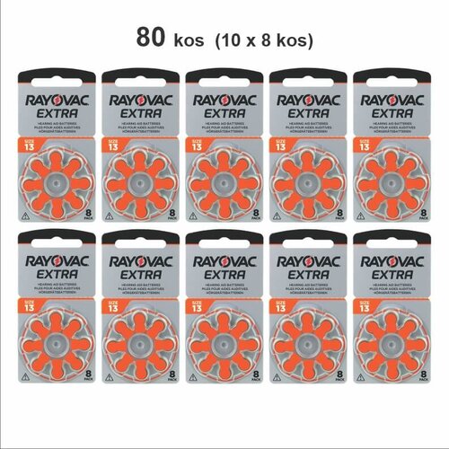  Baterije Za Slu&scaron;ne Aparate Rayovac Extra, Tip 13, 80 Kos, Količinski Popust Cene