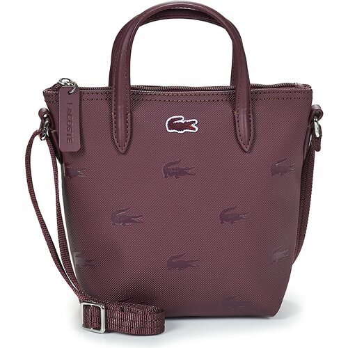 Lacoste Mini cabas zipp&amp;eacute; L.12.12 Holiday Bordo Slike