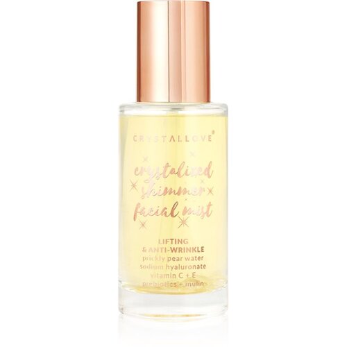Crystallove Clear Quartz Shimmer Facial Mist meglica za obraz za osvetljevanje kože in hidratacijo 100 ml Cene