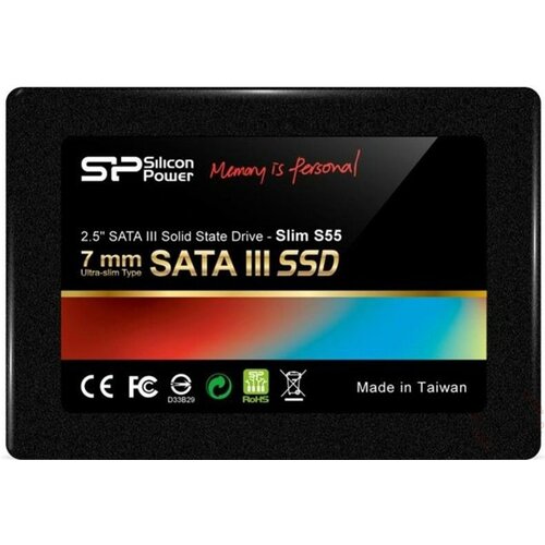 Silicon Power SP060GBSS3S55S25 - SSD SATA3 60GB Slim S55 556/465MB/s Slike