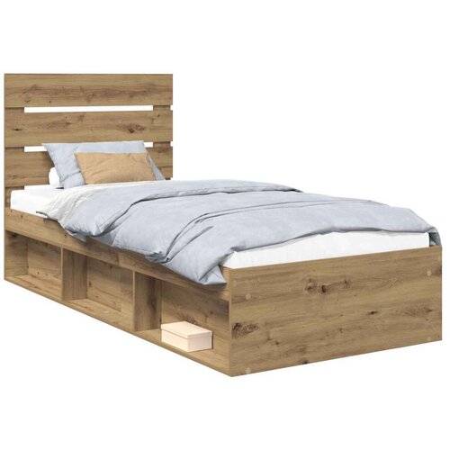  Okvir za krevet Umjetnička hrastovina 90 x 190 cm Slike