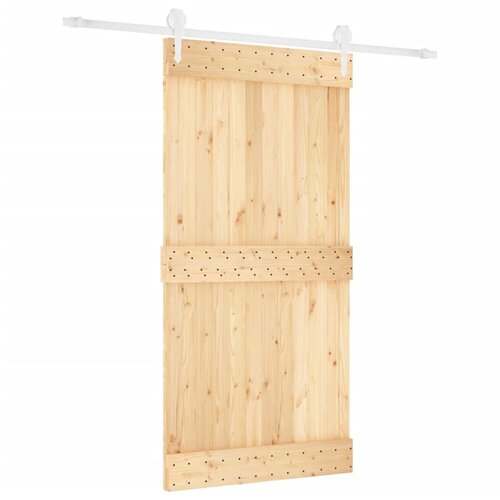 vidaXL Klizna vrata s priborom za montažu 100x210 cm masivna borovina Cijene