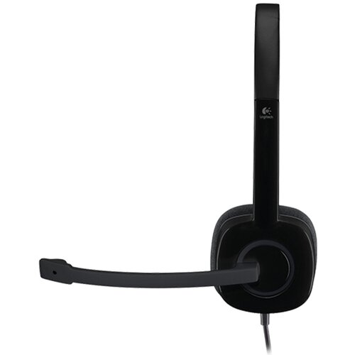 LOGITECH_ H151 Stereo Headset single jack slušalice sa mikrofonom crne Slike