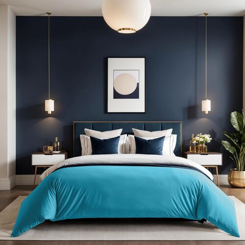  tonne bleue - 61 turquoise ranforce king quilt cover (fr) (it) Cene