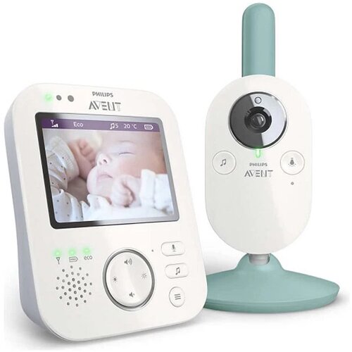 Philips avent bebi alarm sa video monitorom - digitalni, light blue Slike