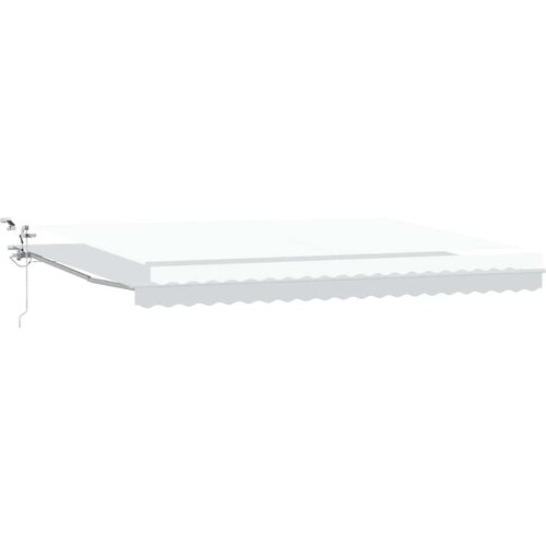  Skrovita tenda Bijelo 500 &amp;times; 350 cm Poliester i metal Slike