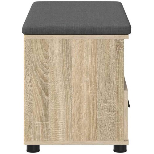  Klupa za hodnik s jastukom Sonoma hrast 80 x 38 x 46 cm Slike