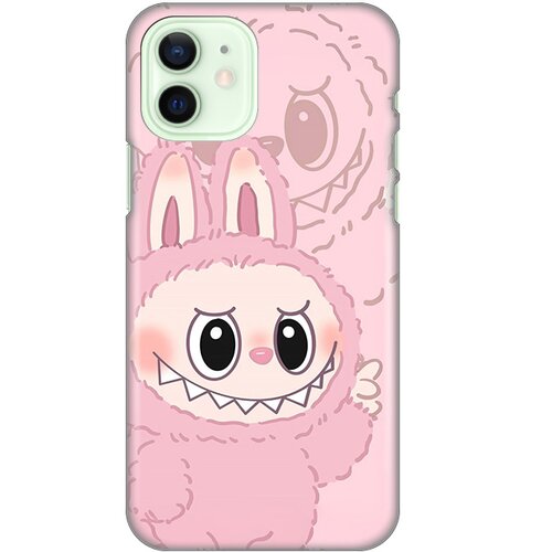  Maska za iPhone 12/12 Pro 6.1 La Bubu Silikonska Print Pink Slike