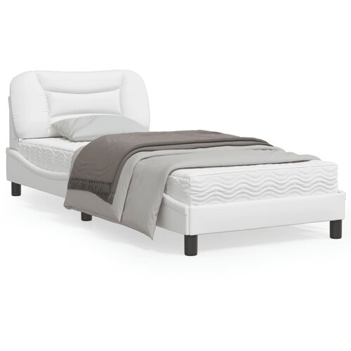 vidaXL Okvir kreveta s LED svjetlima bijeli 90 x 200 cm umjetna koža Cijene