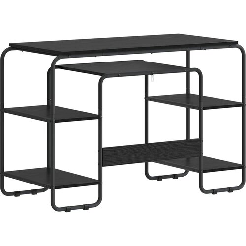  Stol s pohranom Crni hrast 113,5 x 52 x 75,5 cm Slike