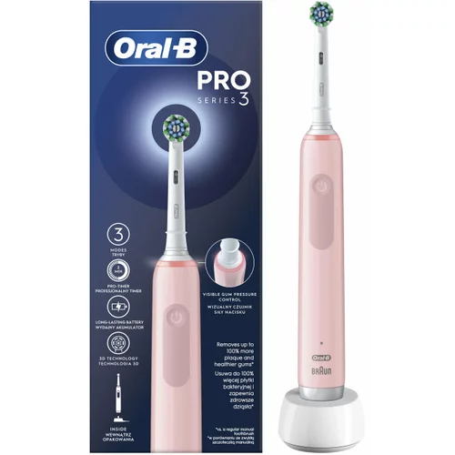 Oral-b električna četkica Pro Series 3 Cross Action Pink