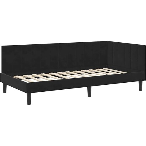  Kutni krevetni okvir s madracem 2 kom. Crna 100 x 200 cm Bar&amp;scaron;un Slike