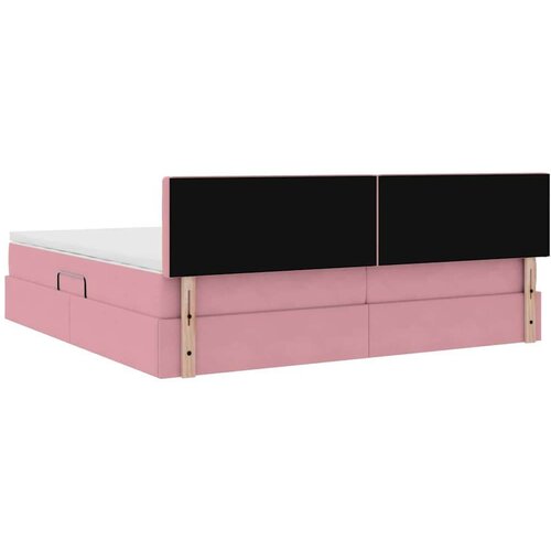  Krevet s od storage s madracem Ružičasta 200 x 200 cm Bar&amp;scaron;un Slike
