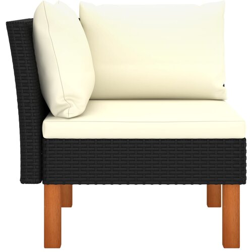 Maison Chic Kotni kavč - Sofa - Kanape poli ratan in trden evkaliptusov les, (21727118) Cene