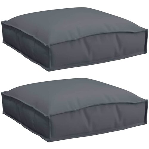  Jastuk 2 pcs Antracit 40 x 40 x 8 cm Oxford tkanina Slike