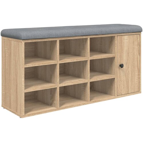 Maison Chic Klop za čevlje - Sedež za čevlje sonoma hrast 102x32x50 cm inženirski les, (21777380) Slike