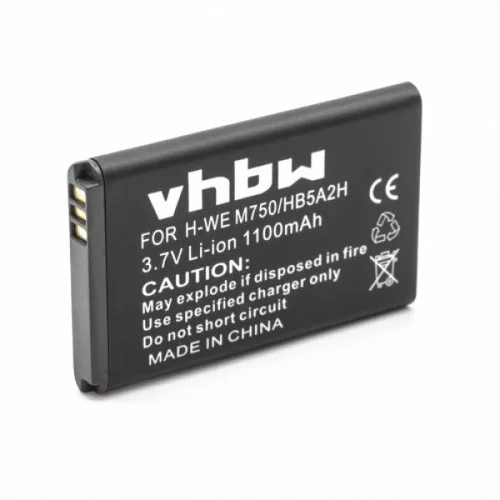 VHBW Baterija za Huawei C5730 / E5805 / M228 / T550 / U1860, 1100 mAh
