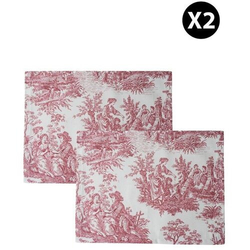 Aberto Design Set podmetača za ručavanje BST057, 2 komada, 44x33 cm, Bordo Slike