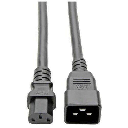 TRIPP LITE napajalni kabel C20 do C13 za računalnike - visoko zmogljiv, 15 A, 100-250 V, 14 AWG, 2,1 metra, črn Tripp Lite P032-007 hladne naprave pod, (20461204) Slike